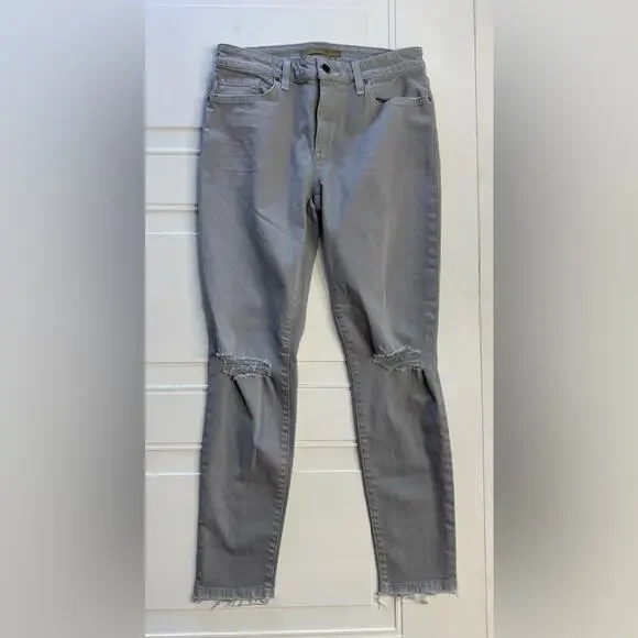 Joe’s Jeans Gray Distressed Skinny Jeans Pants Womens Size 28 - Picture 1 of 6